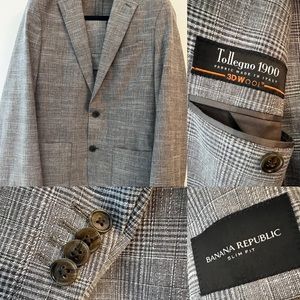 Banana Republic Tollegno Italian wool suit jacket